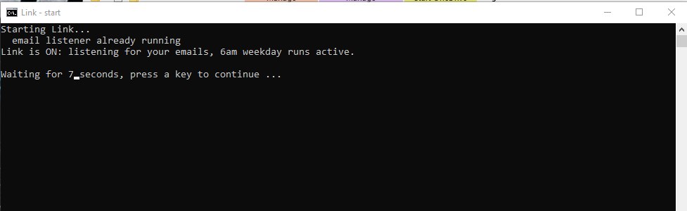Start Link terminal